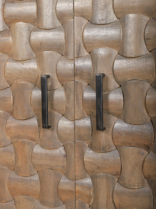 Mod Weave Textured Cabinet