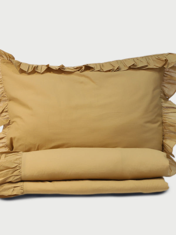 Duvet Cover - Ruffle Ochre