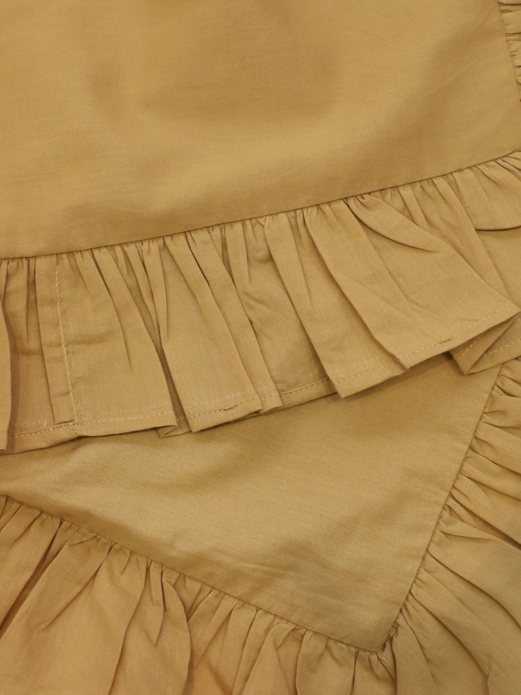 Duvet Cover - Ruffle Ochre
