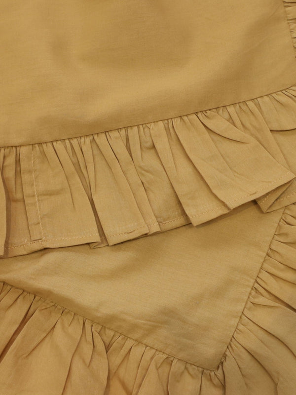 Duvet Cover - Ruffle Ochre