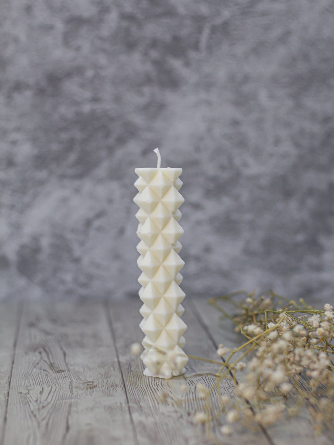 Irregular Mini Decorative Pillar Candle | Set of 3