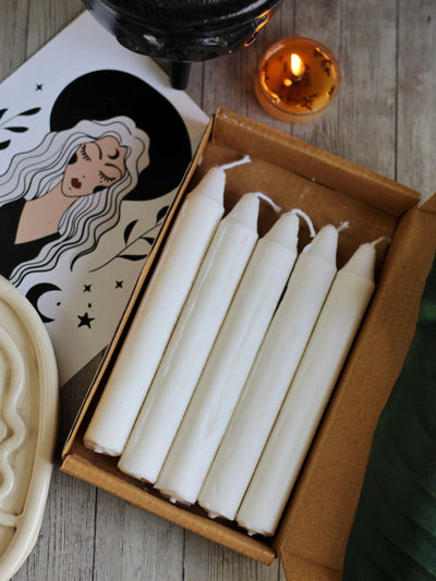 White Mini Taper Candle