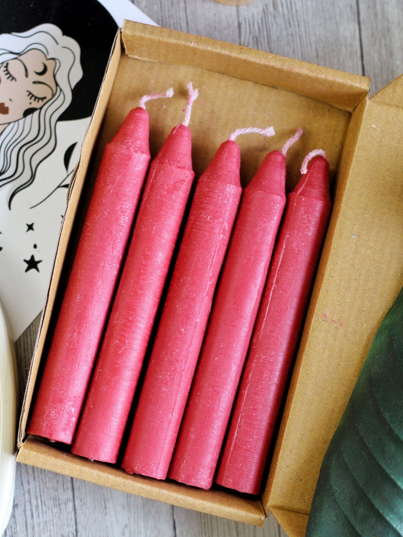 Red Mini Taper Candle