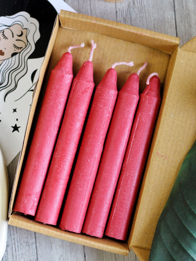 Red Mini Taper Candle