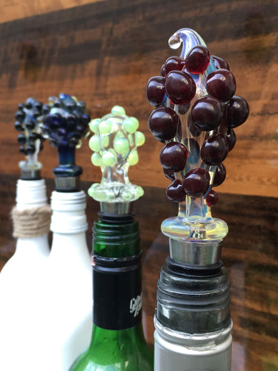 Wine Stoppers - Handblown Glass Very Unique - Factoh