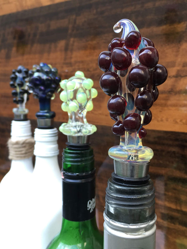 Wine Stoppers - Handblown Glass Very Unique - Factoh