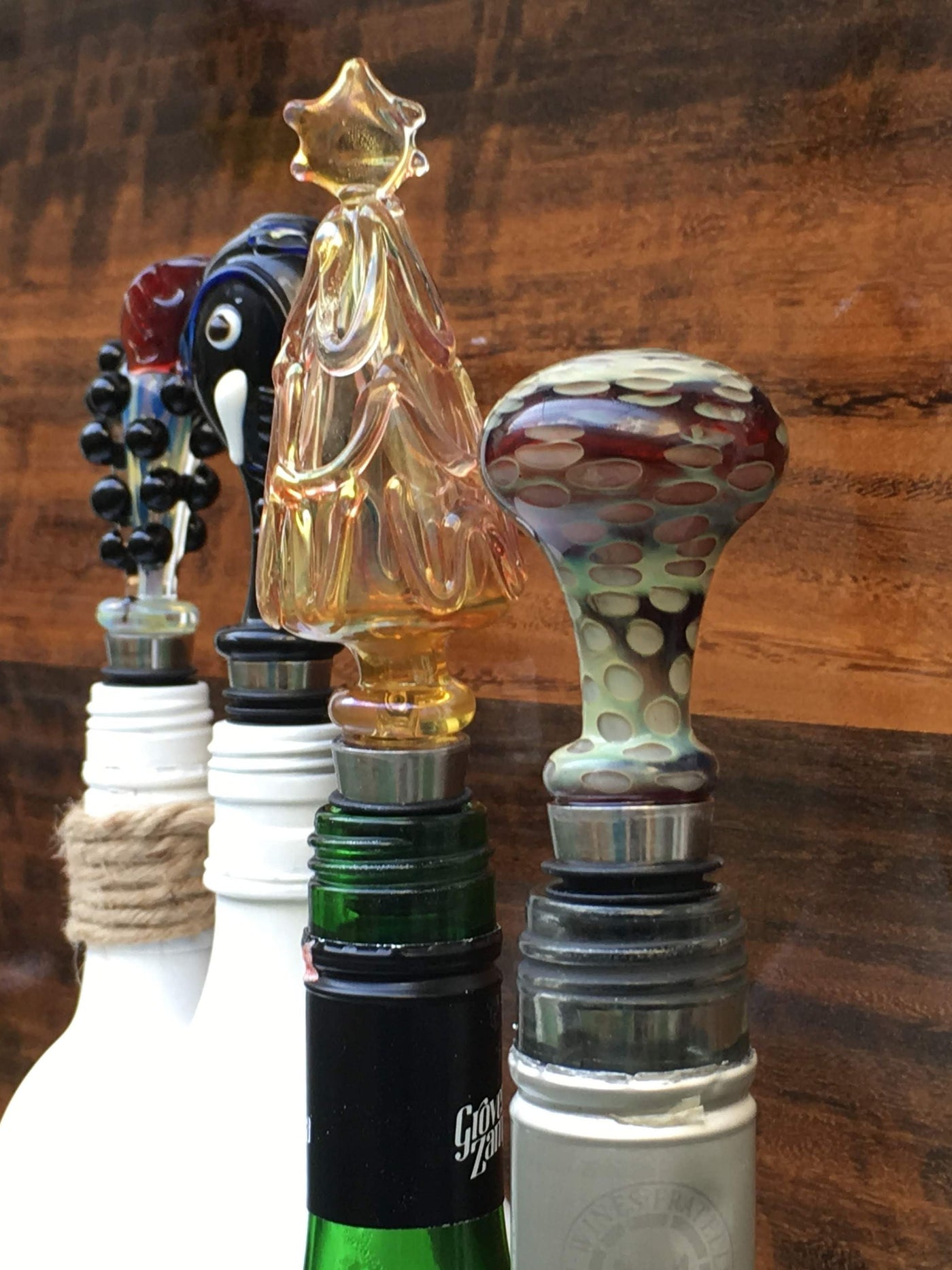 Wine Stoppers - Handblown Glass Very Unique - Factoh