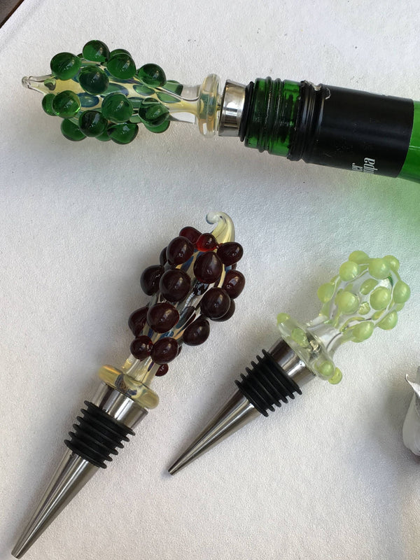 Wine Stoppers - Handblown Glass Very Unique - Factoh