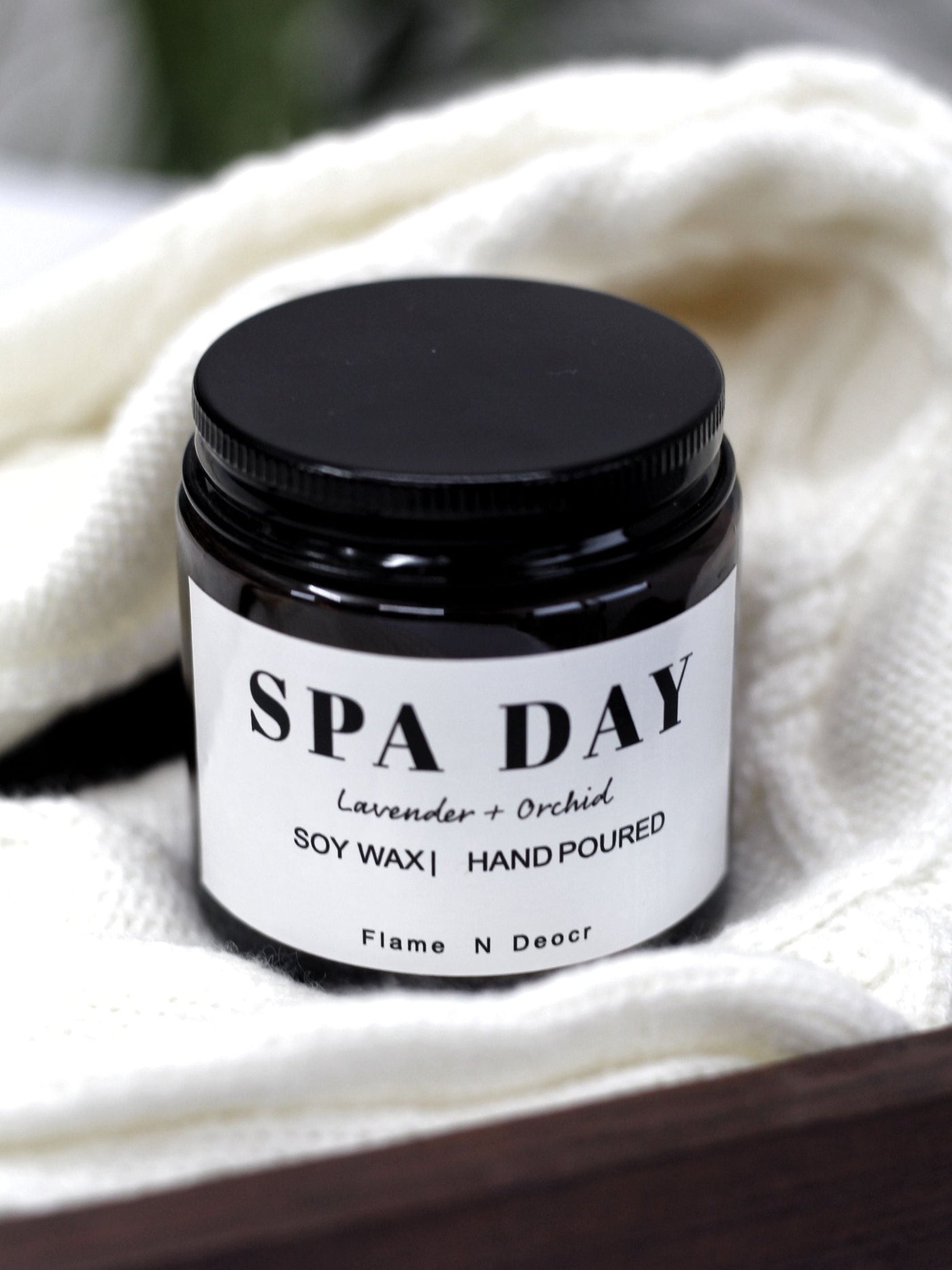 Spa Day Black Lid Candle