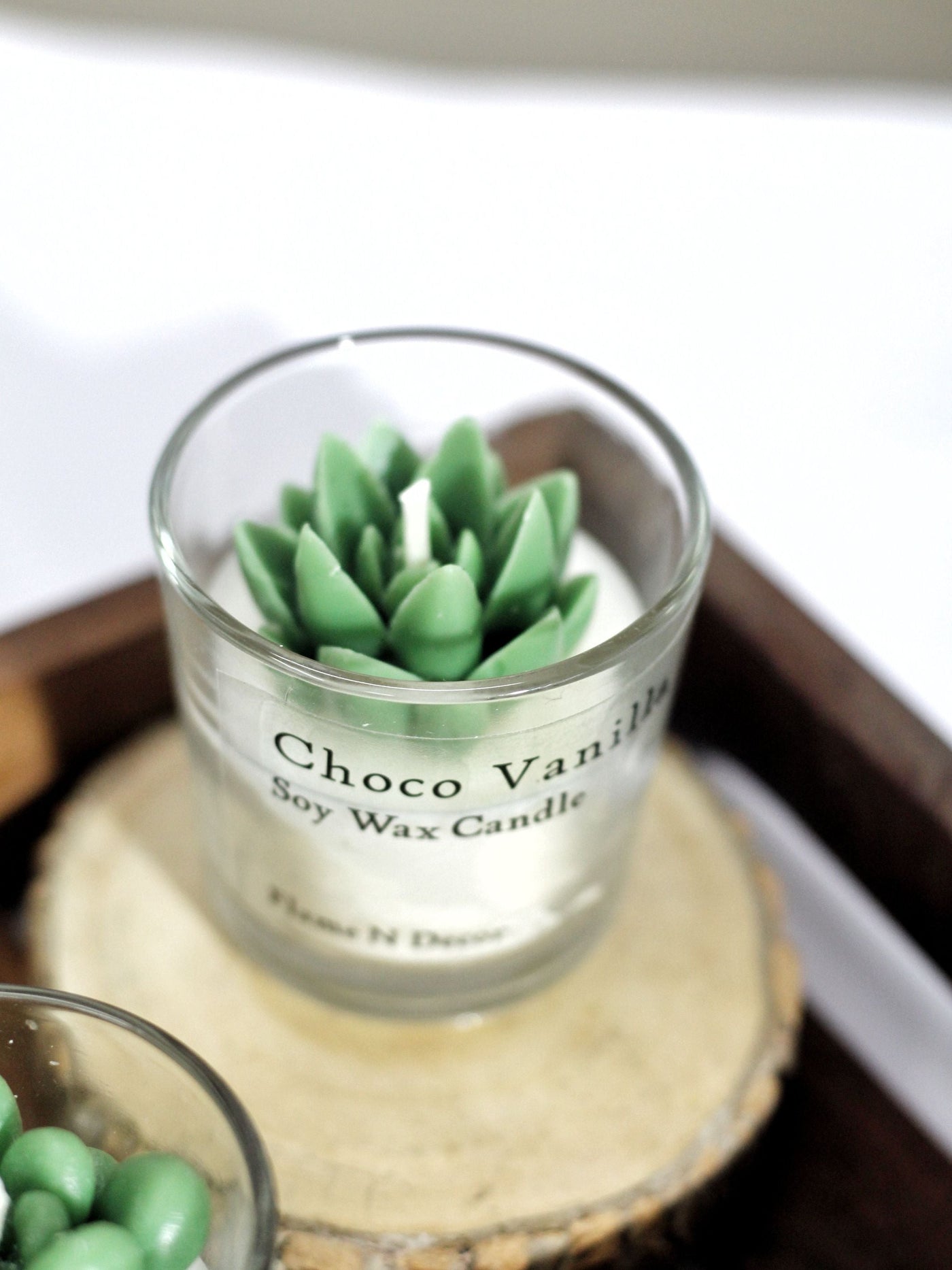 Choco Vanilla Combo Succulent Candle