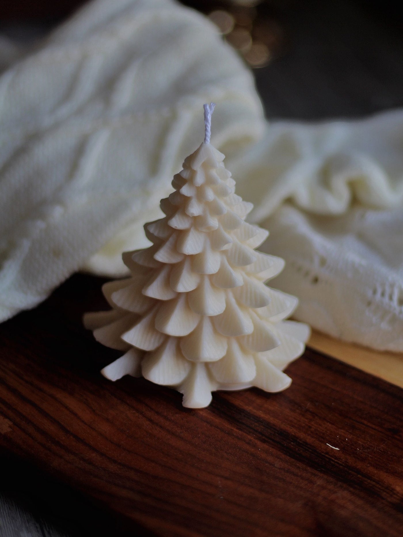 Tree Candle | White