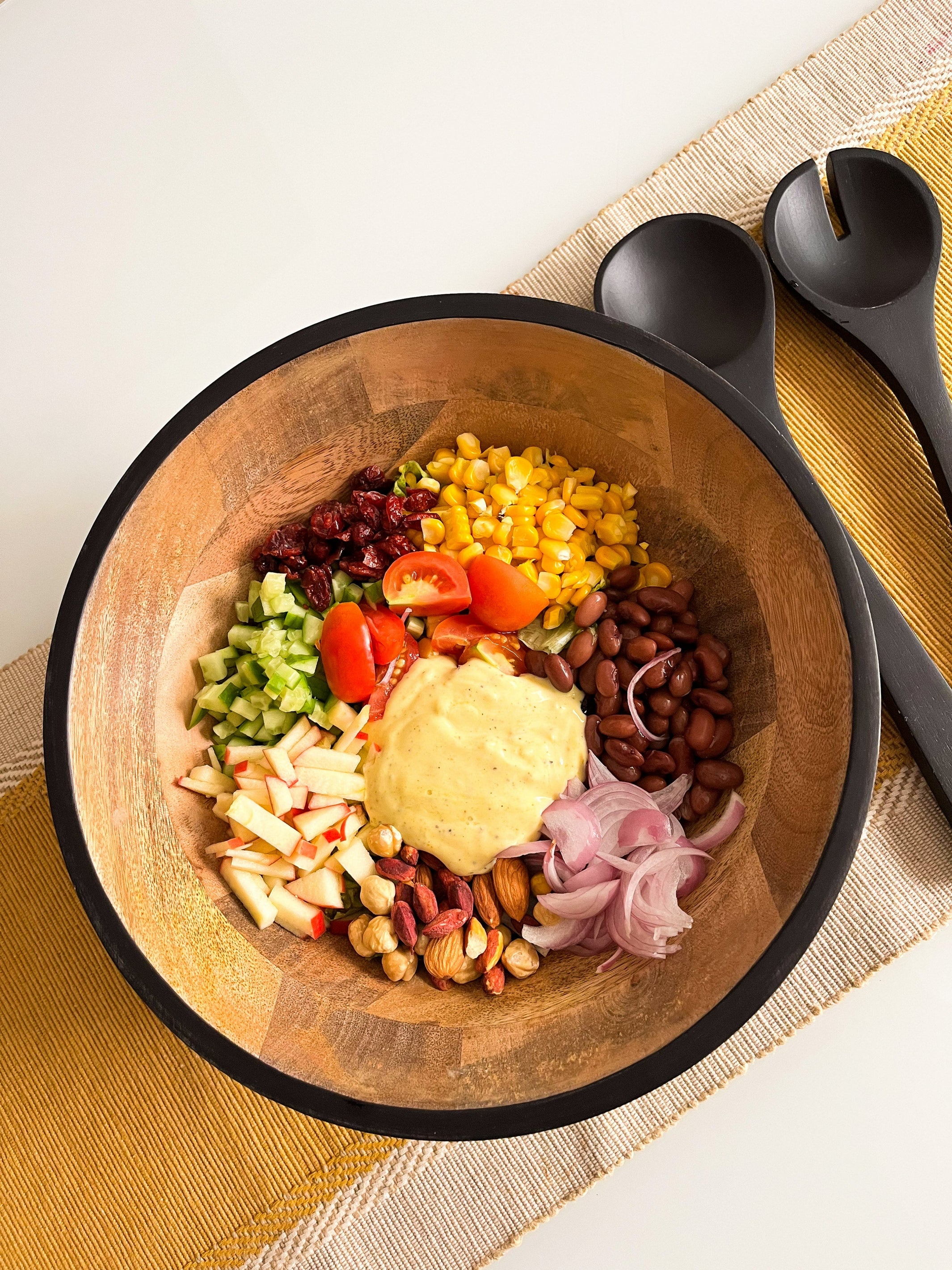 Acacia Dual Tone Salad Bowl