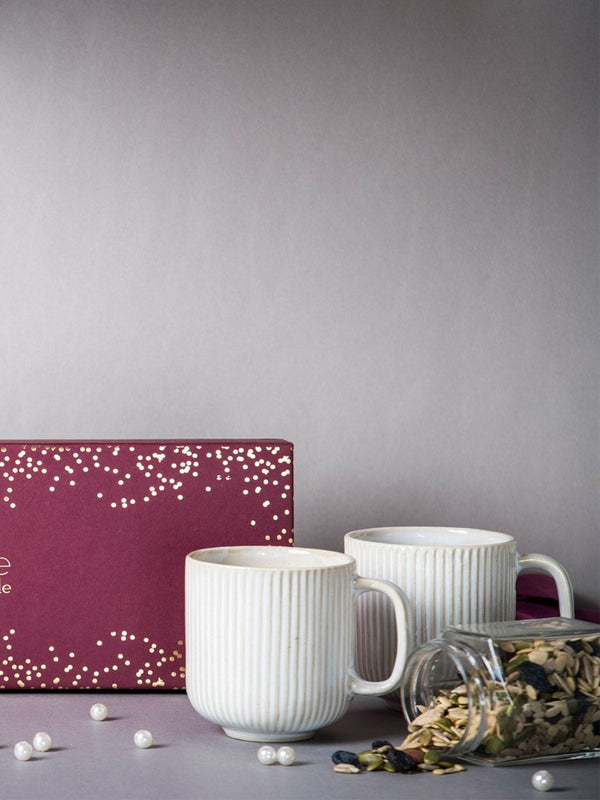 Ivory Mugs & Trail Mix Gift Box