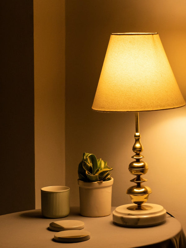 Jaypore Lamp - Marble & Brass