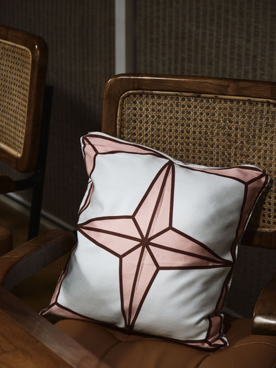 The Holy Azulejos Cushion Covers In Burnt Rust
