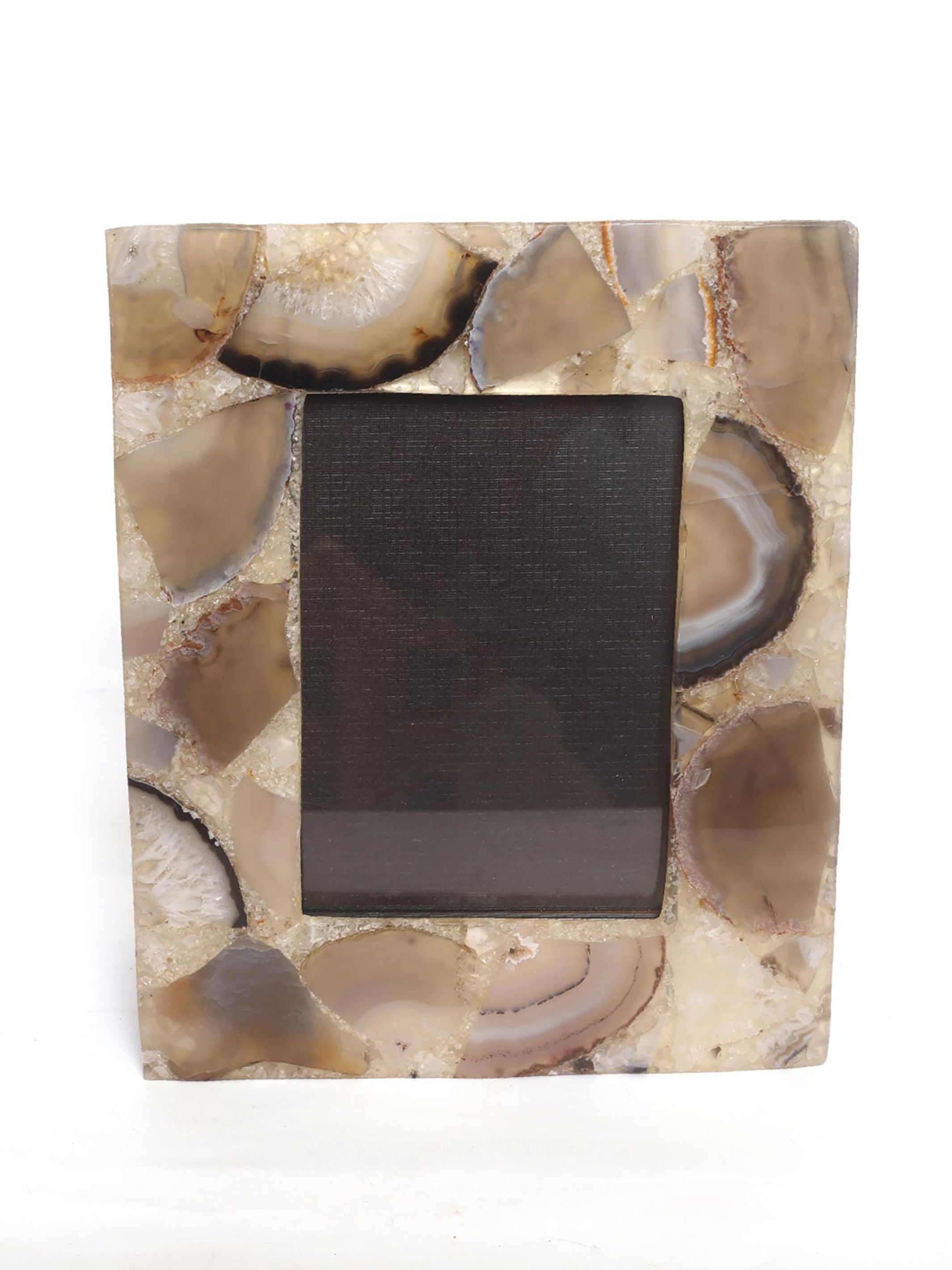 Semi Precious Photo Frame - Natural Agate - Product Image 