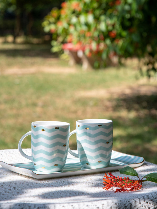 Nemo Ceramic Mug & Platter Set