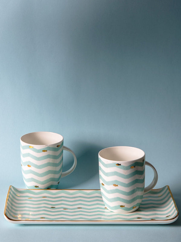 Nemo Ceramic Mug & Platter Set