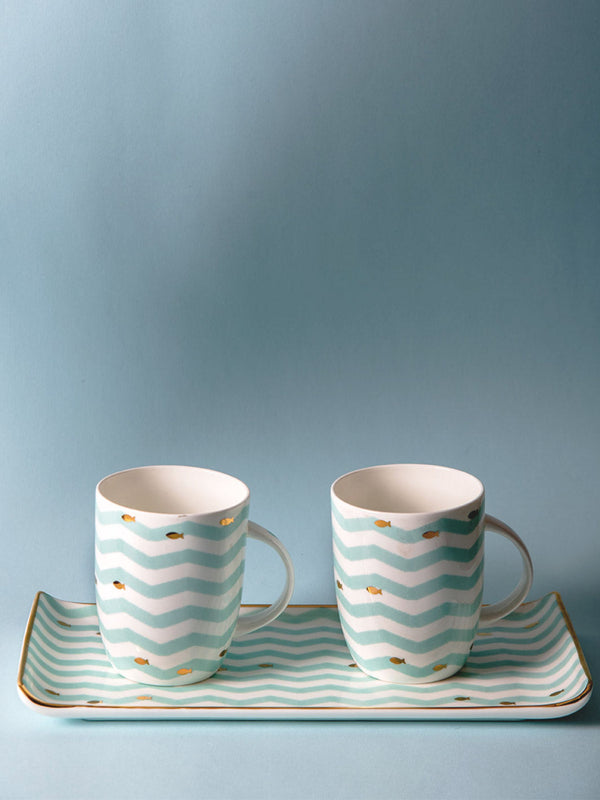 Nemo Ceramic Mug & Platter Set