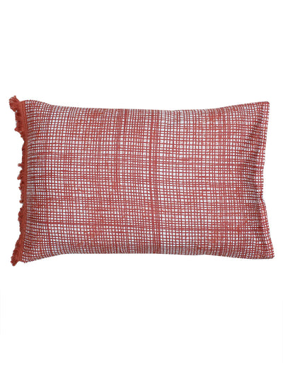 Kattam-Kuta Red Pillow Cover