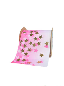 Grosgrain With Gold Stars Ribbon