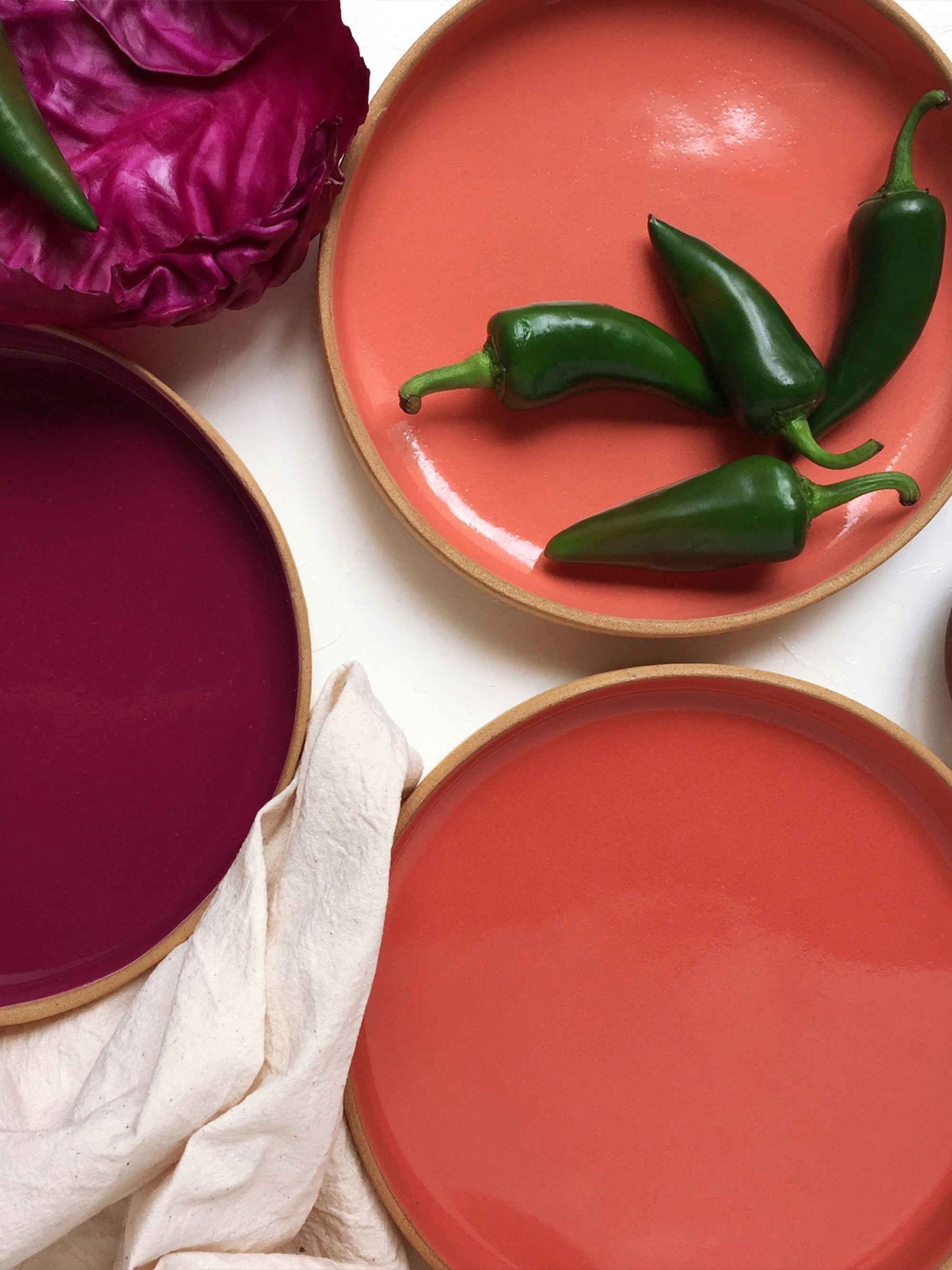 Rimmed Side Plate Apricot