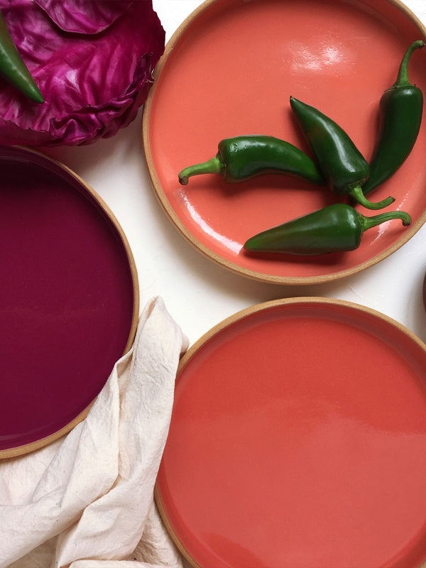 Rimmed Side Plate Apricot