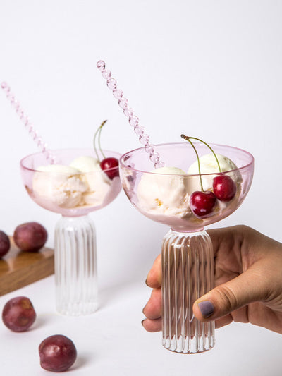 Roseate Glass / Dessert Bowl