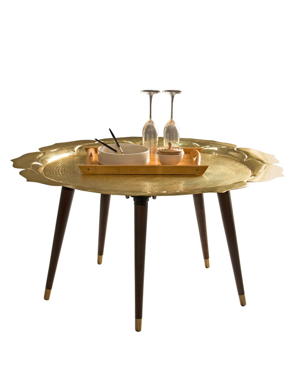 Brass Lotus Coffee Table