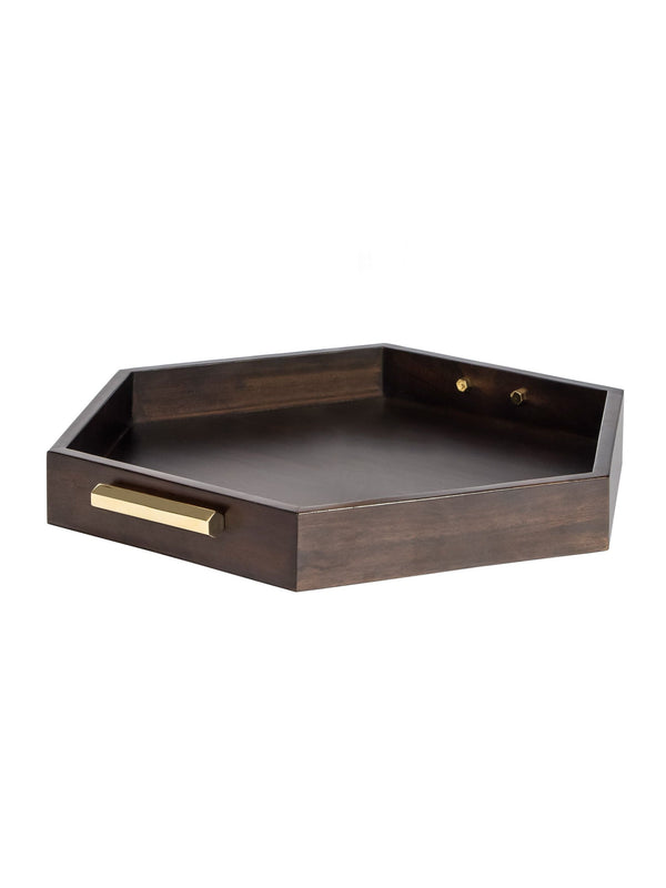 Wooden Hex Tray