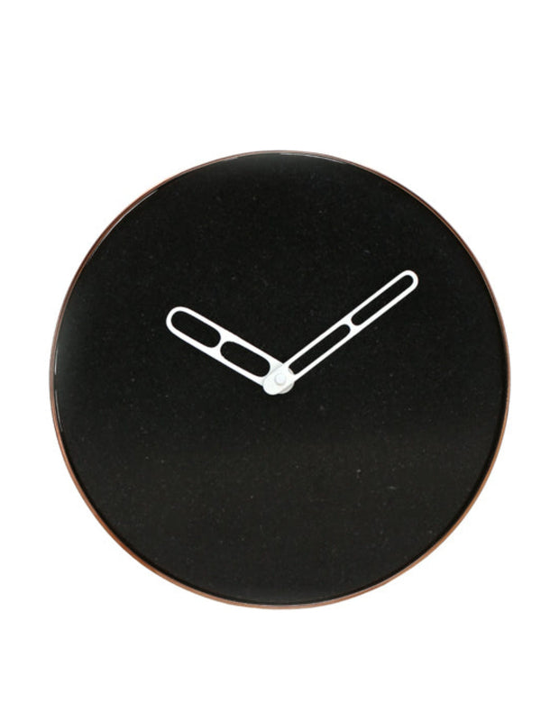 Black Marble Yin Clock