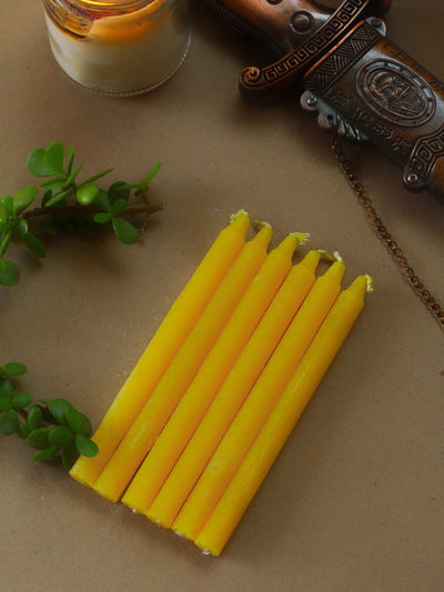 Yellow Taper Candle | Spell Work
