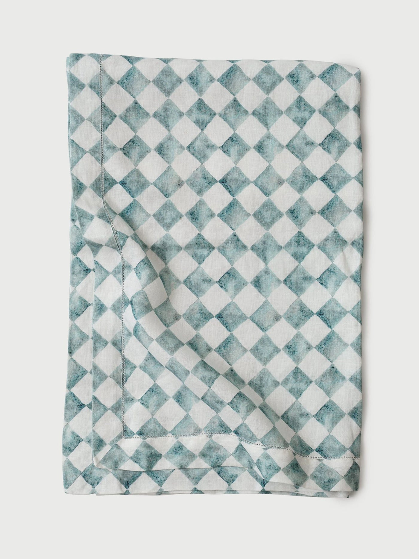 Checker Blue Table Cover