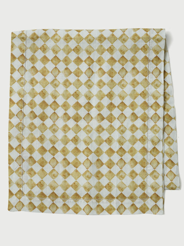 Table Runner - Checkered Ochre