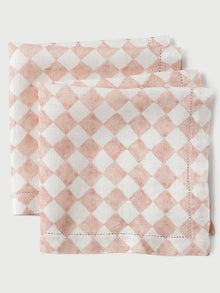 Table Napkin - Checker Blush