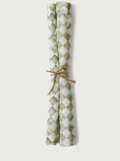 Table Napkin - Checker Green