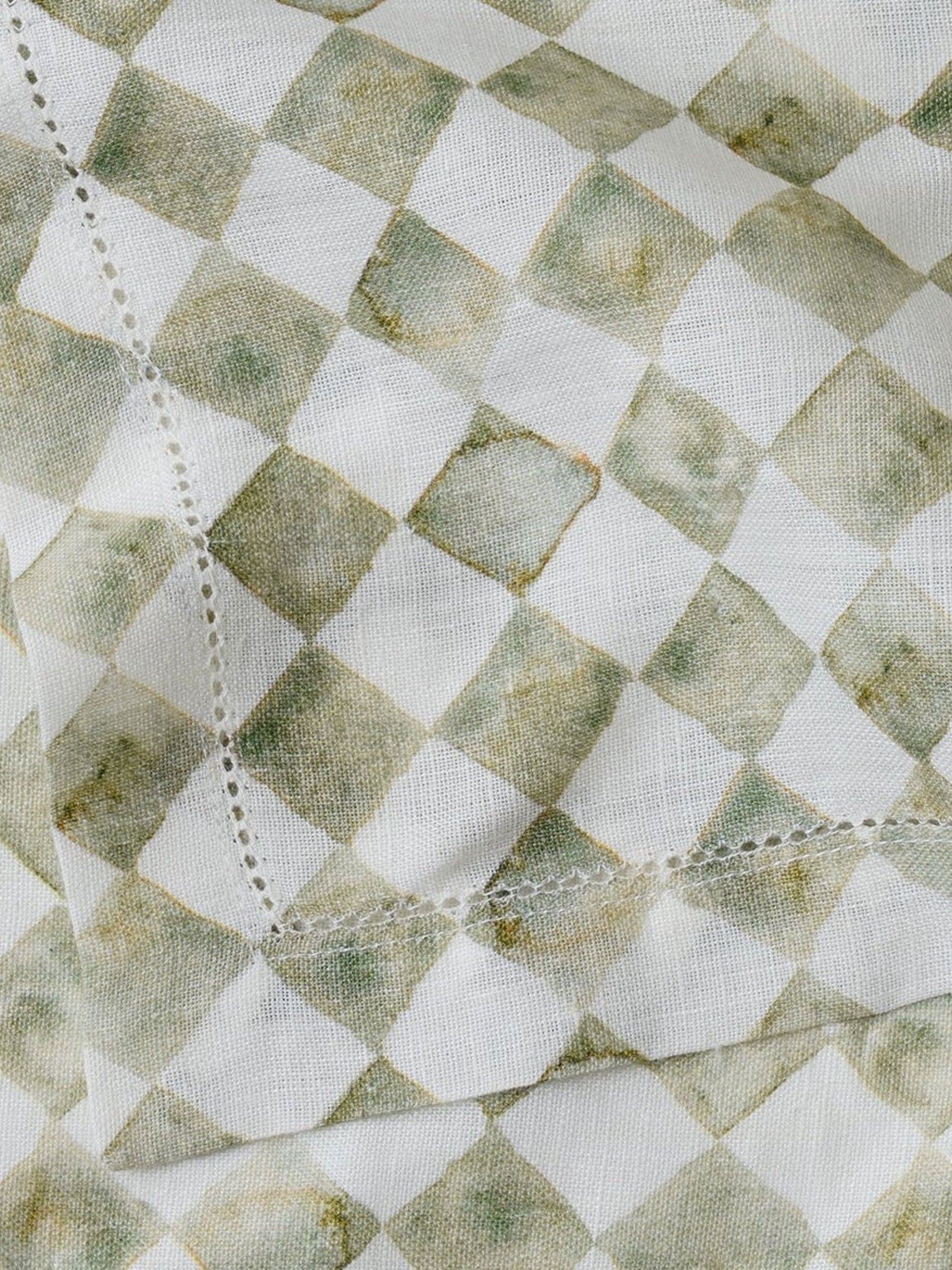 Table Napkin - Checker Green