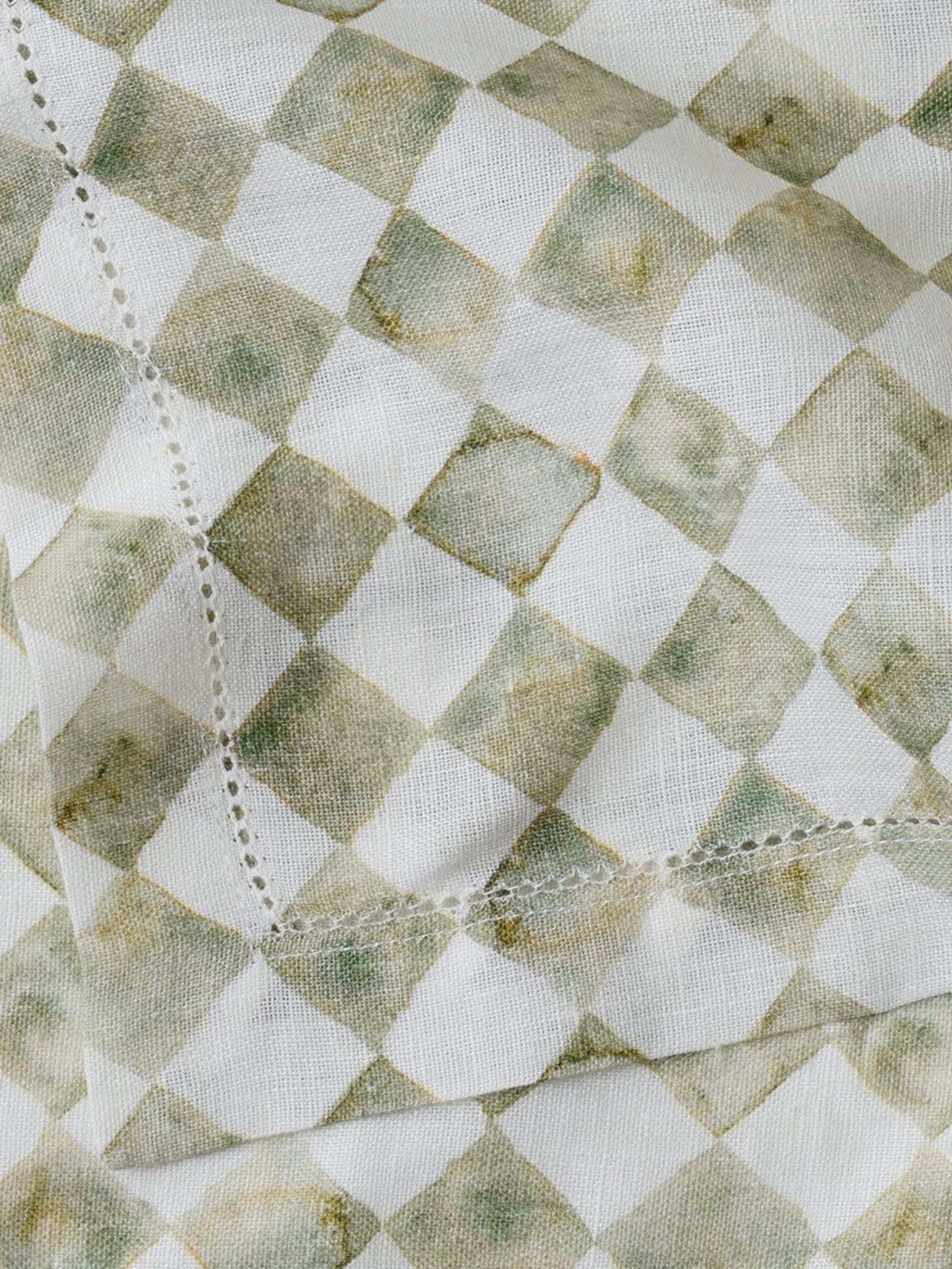 Table Napkin - Checker Green