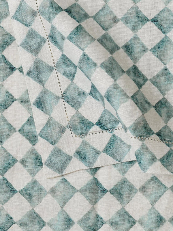 Table Mat - Checker Blue