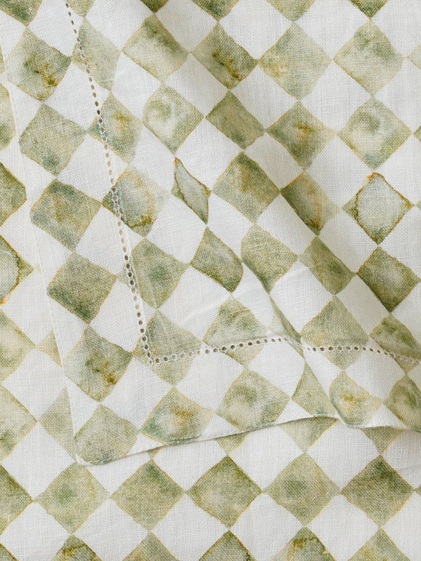 Table Mat - Checker Green
