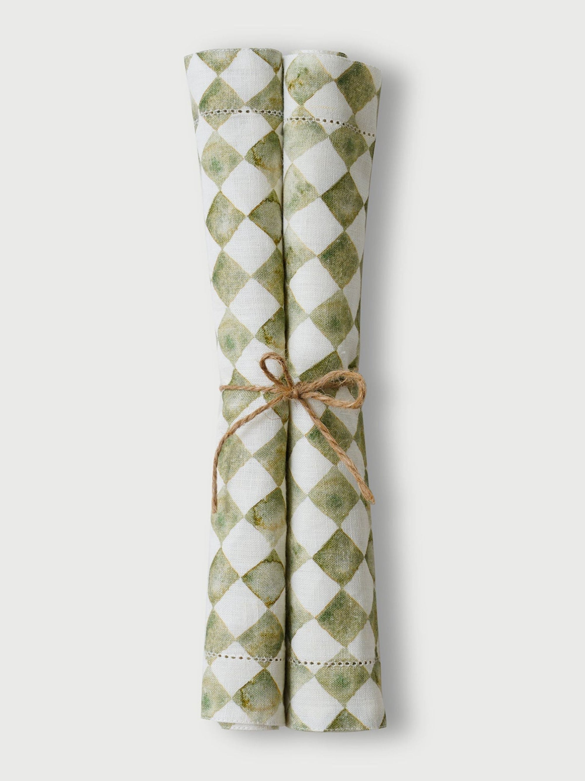 Table Mat - Checker Green