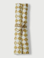 Table Mat - Checker Ochre