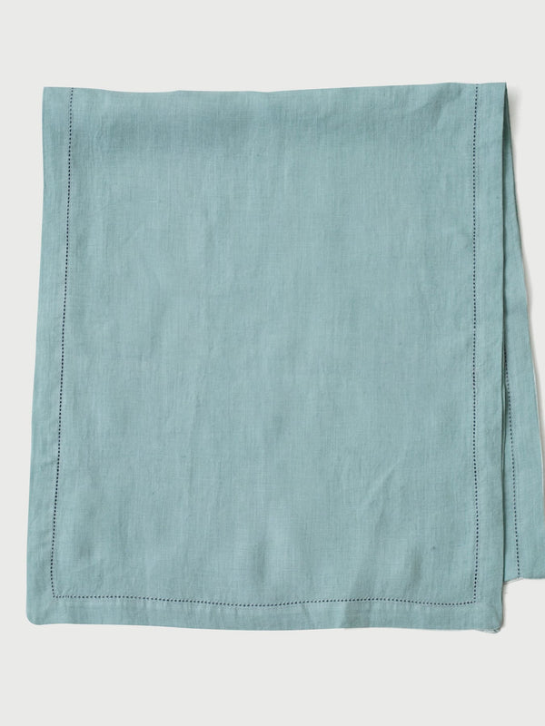 Linen Table Runner - Powder Blue