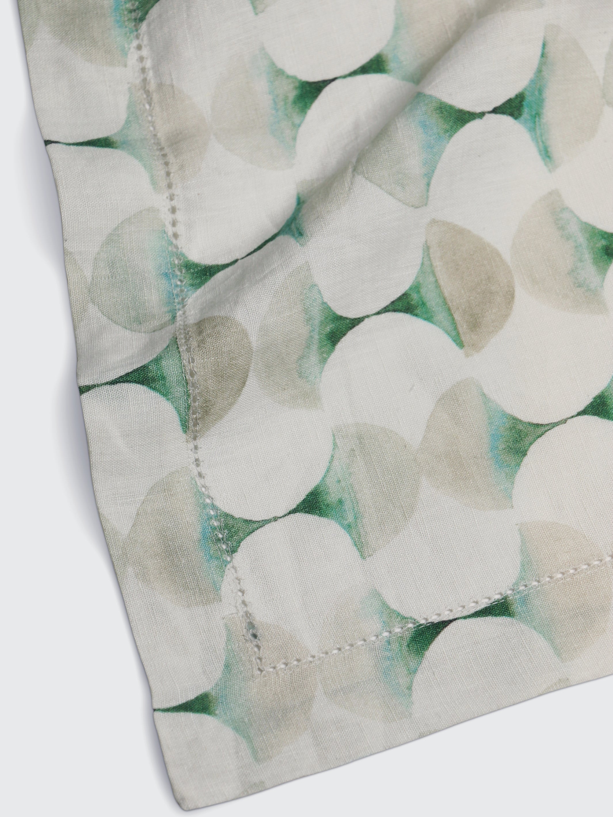 Cove Teal Linen Table Cover