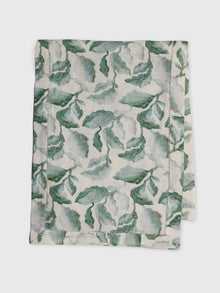 Cascade Teal Linen Table Runner
