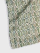 Mosaic Sage Linen Table Runner