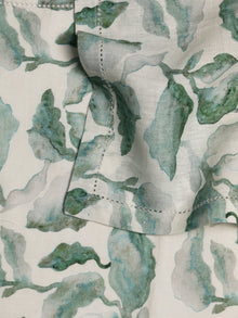 Cascade Teal Linen Table Napkins Set of 2