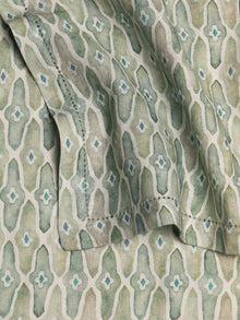 Mosaic Sage Linen Table Napkins Set of 2