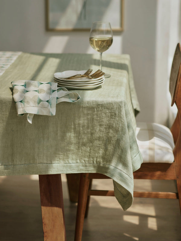 Cove Teal Linen Table Napkins Set of 2