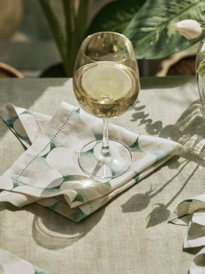 Cove Teal Linen Table Napkins Set of 2